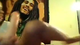 Black Girl Squirts on Webcam with Sex Toy
