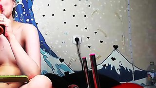 Small tit girl Georgia Jones masturbating in panties