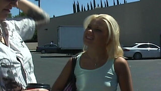 Blonde Lesbian Babe From France Is Here to Lick Her Holes