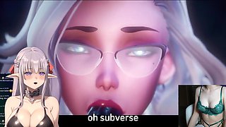 TENTACLE MANGA PORN - Red-hot dame with glasses Lily from Subverse!!