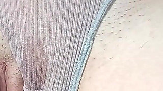 Korean Woman Sits on Top of a Cock with Her Narrow Slit, Creampie and Wet Panties