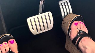 Outdoor solo scene with Sasha masturbating
