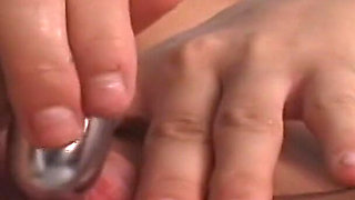 Petite Masturbator Vibrates Her Sweet Tiny Pussy