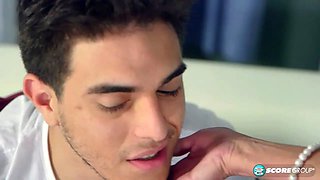 First time on 40Something! Mom Niki Sixxx sucks off her son's friend