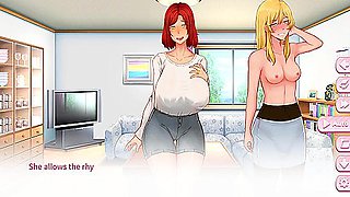 Building Our Futature: Futa And Her Friend Milf With Big Boobs Are Dancing Topless With Car Toon