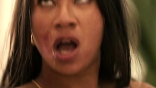 Dominant and busty brunette pornstar babe