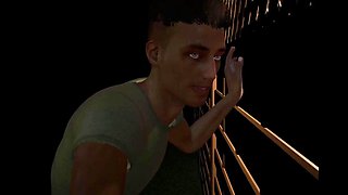 3 way with Humungous Culo Step-mom in the Garden (3 DIMENSIONAL Sexgame)