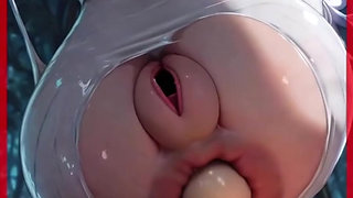 Look at the hole in this girl's ass