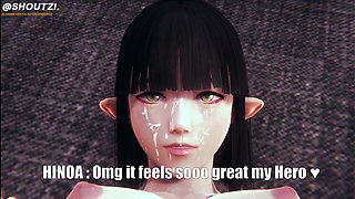 Hinoa From Monster Hunter Rise Takes Care of You After You Save His Village! Relax and Let Her Do It!