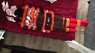 Part 3 - Tape Bondage, Pantyhose Layering, Nipple BDSM, Orgasms