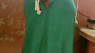 Desi Tamil Naughty Wife Renu Petticoat Blouse Saree Tease for Hubby's Friend! Indianhotwifex