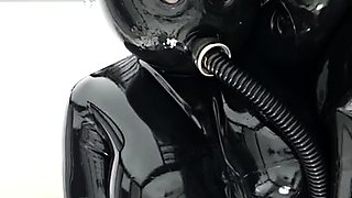 Mistress Danica latex solo masturbation