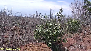 African threesome fuck orgy