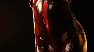 Pee drinking piss fetish babe solo plays with bottle