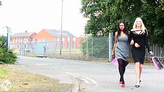 Busty Ebony Babe Catches Flat Mate Sniffing Her Panties And Sucks Him Off