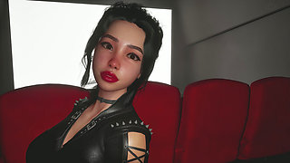 Wet Date at the Cinema Ends Fucking Her