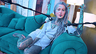 I talk about J - Jelousy - ASMR podcast SFW talking goth skinny girl dreadlocks tattoo model inked girl