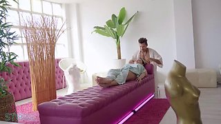 Latin MILF Blonde Enjoys Massage and Blowjob