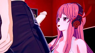 Chelsea gives an intense blowjob and gets creampied - Akama Hentai