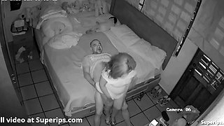 IPCAM - Horny old parents fuck in their bed