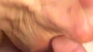 Best Hand & Foot Job Ever Lots of Cum on Mature High Arched Feet
