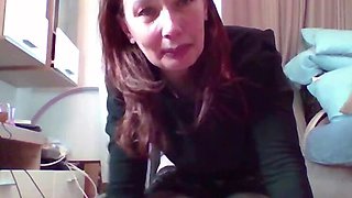 Sergant's Amateur Russian MILF Takes a Pee Solo on Hotel Webcam