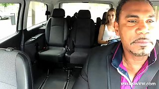 Alexis Crystal loves big black cock in taxi sex with Franco Roccaforte