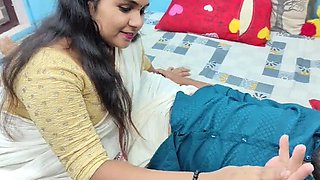 Kerala Mallu Couple Blowjob and Pussy Licking in Traditional Saree and Dhothi - Hot Desi Sex