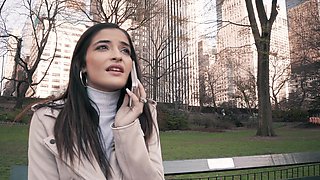 Brunette Emily Willis takes on the biggest bbc ever