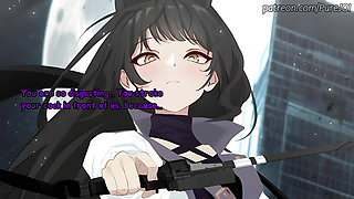 Blake and Yang from RWBY decided to shape a perfect kitten (Femdom JOI)