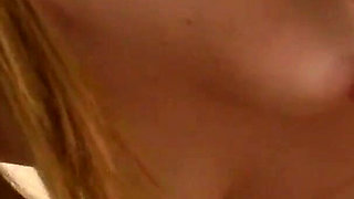 Teen Amelia Rose mouth fucks a big eager cock