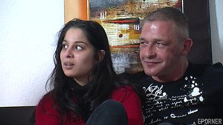 Handsome Guy And Two Babes - Brunette