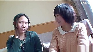Lesbian asians toy pussy