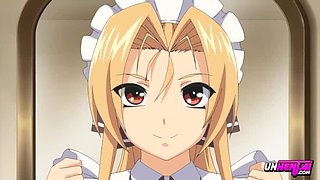 Blonde Teen Maid Punished With Blowjob And Creampie In Hentai