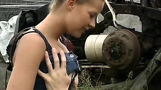 Tasty amateur blonde teen babe getting fucked hard