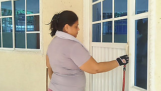 Colombian BBW with a Big Ass Comes Home From the Gym, Touches Her Pussy and Ends up Masturbating Until She Has a Great Orgasm