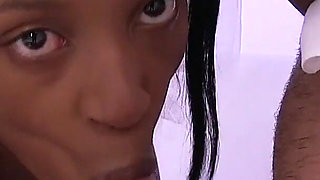 Ebony Babe L. Marie Gets Fucked in Her Wedding Dress and Takes Huge Messy Facial