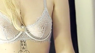 A Seductive Striptease and Deep-throat Dildo Action with a Powerful Squirt