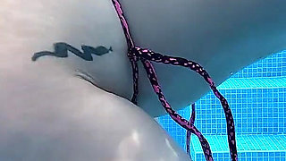 Wild Step Stepsister Dry Humps Me in the Pool