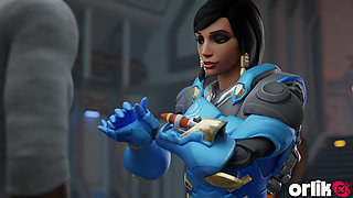 Pharah - Gym Training Session BBC Blowjob & Wild Anal Fuck with Black Big Dick 3D Overwatch Animation