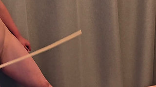 Palm Tree Paddle Spanking and Caning for My Slave