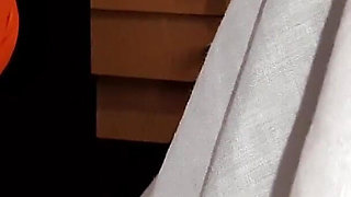 While My Neighbor Is Writing Her Term Paper, Her Girlfriend Seduces Me and We Cum at the Same Time