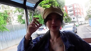 Super cute Thai teen amateur threesome