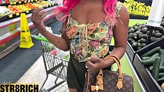 Str8rich Fucking Ebony Slut After Store Meet – Big Black Dick Amateur