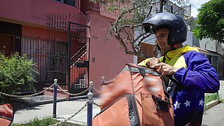 Peruvian Police Officer Screws a Venezuelan