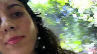 Crazy CUMWALK on Public Waterfall Full of People Blowjob in