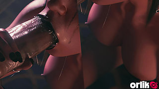 Shadowheart Baldur's Gate 3 Hot Sloppy Blowjob - Wet Messy 3D Animation
