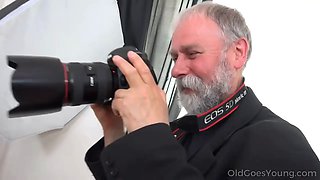 Old Goes Young - Yummy brunette Foxy Fox