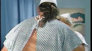 Injured patient in head bandage gets nurse pussy