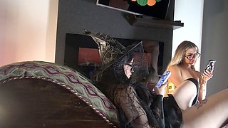 Ignore handjob, halloween threesome, cfnm